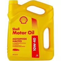Полусинтетическое моторное масло SHELL Motor Oil 10W-40, 4 л