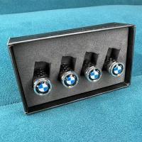 Колпачки на ниппель из карбона BMW / БМВ Комплект 4 шт