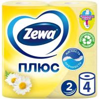 Туалетная бумага Zewa Плюс Ромашка 12 рул., желтый
