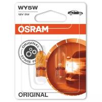 Лампа автомобильная Osram WY5W (W2.1x9.5d) Yellow (бл. 2шт) 12V, 2827NA-02B