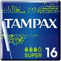 TAMPAX тампоны Super с аппликатором, 3 капли