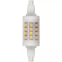 Светодиодная лампа Uniel LED-J78-6W/WW/R7s/CL PLZ06WH Прозрачная. Теплый белый свет. Картон. ТМ