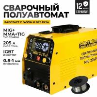 Сварочный инверторный полуавтомат Partner for garden MIG -205 5 В 1 MMA/MIG/MAG/FLUX/TIG LIFT