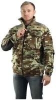 Куртка флисовая милитари камуфляжная расцветка, 48-50