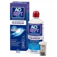 Пероксидный раствор Alcon AOSEPT Plus HydraGlyde (Аосепт) (360 мл) с контейнером для линз