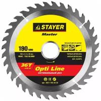 Пильный диск STAYER Opti Line 3681-190-30-36 190х30 мм