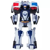 Трансформер YOUNG TOYS Tobot Mini Sergeant Justice 301099, белый/синий/черный