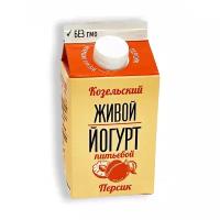 Йогурт Козельский Живой персик 2,5% 450г пюр-пак (10 шт)