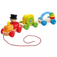 Каталка-игрушка Hape Triple Play Train (E0431)