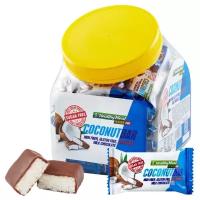 Конфеты без сахара коконат БАР с мякотью кокоса Coconut mini в банке, 56 шт по 15 г