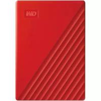 Внешний жесткий диск 2Tb WD My Passport WDBYVG0020BRD-WESN красный USB 3.0