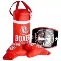 Набор для бокса Лидер Boxer, 21549 красный/черный
