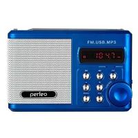 Мини-аудио Perfeo Sound Ranger, УКВ+FM, MP3 (USB/TF), USB-audio, BL-5C 1000mAh, синий