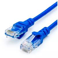 Патч-корд UTP 10 m, литой, RJ45, Cat.5e, Atcom синий