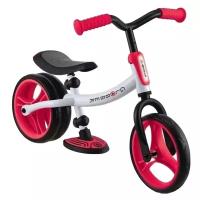 Детские трехколесные велосипеды, самокаты с сиденьем и беговелы для малышей GLOBBER GO BIKE DUO 614-202 Цвет-White-red