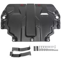 Защита Картера Двигателя И Кпп Seat, Skoda, Volkswagen Altea, Cordoba, Leon, Toledo, Octavia, Superb, Yeti, Caddy, Golf, Jetta, Touran Крепеж В Комплекте Сталь 1.5 Мм Черный Автоброня 111.05107.1 Автоброня арт. 111051071