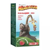 Madagascar Кальций + D3 таб. жев., 1.13 г, 80 шт., малина