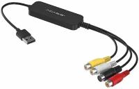 Карта видеозахвата Acasis AV-USBV USB 2.0 AV, S-Video, для форматов PAL и NTSC, черный