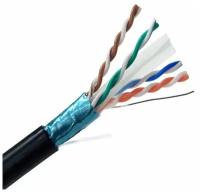 Кабель витая пара U/UTP кат.5E 4х2х24AWG solid PE Outdoor UUTP4-C5E-S24-OUT-PE-BK-500 черн. (м) Hyperline 49118