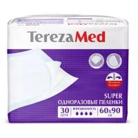 TEREZA MED Пеленки одноразовые впитывающие Super 60х90 уп.30 (NEW)