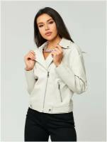 Куртка-косуха женская E-Lisman&ZG 2028B, цвет белый, размер 52 (52)