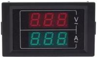 Цифровой вольтметр-амперметр с двойным дисплеем, панель измерителя тока и напряжения для автомобиля
