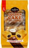 Изделие хлебобулочное FARETTI Golden Cake с шоколадной начинкой сдобное 270г