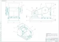 Чертеж Щековая дробилка ДР-2-Щ, схема и чертеж промышленного оборудования для измельчения и дробления