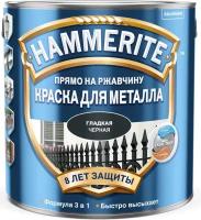 Краска для металла HAMMERITE Серая гладкая RAL7042 0,75л