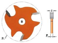 Диск пазовый для концевой фрезы D=47,6 I=2,4 B=8,0