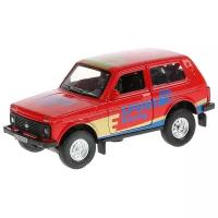 Машинка ТЕХНОПАРК LADA 4x4 (LADA4X4-S) 1:32, 12 см, красный