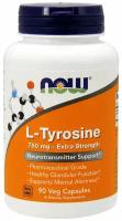 NOW L-Tyrosine 750 mg Extra Strength (90 вег кап)