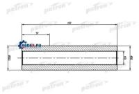 PATRON PTB3012 Вал торсиона PEUGEOT PARTNER, CITROEN XSARA PICASSO L197мм, внутр. D31мм