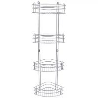 Полка для ванной 4-ярусная угловая Rosenberg RUS-385022-4 Zn