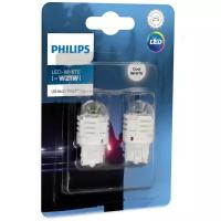 Лампа автомобильная светодиодная Philips 11065U30CWB2 W21W 12V 1.75W W3x16d 6000K 2 шт