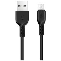 Кабель зарядки и синхронизации данных USB носо x13 Easy для Micro USB, 2.4 A, длина 1.0 м, черный, 6957531061168