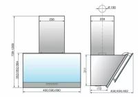 Кухонная вытяжка ELIKOR: Рубин S4 50П-700-Э4Д антрацит/черное стекло