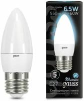 Светодиодная лампа Gauss LED Candle E27 6.5W 100-240V 4100К