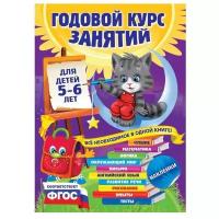 Годовой курс занятий: для детей 5-6 лет (с наклейками)