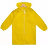 Дождевик детский для мальчика для девочки с капюшоном плащ molti Rainman Kids, желтый, одежда для детей 10-12 лет