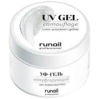 ruNail, Камуфлирующий UV-гель, фарфоровый блеск, 15 г