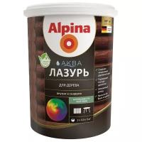 Защитная лазурь для дерева Alpina аква ТИК 0,9 Л (1/6) 