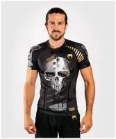 Рашгард Venum Skull Rashguard Short Sleeves Black/Grey M