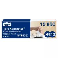 Салфетки TORK диспенсерные Xpressnap® ультрамягкие 15850, 200 шт., 5 пачек