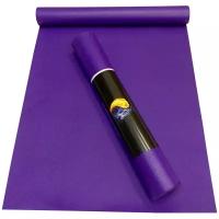 Коврик для йоги RamaYoga Yin-Yang Studio, 220х60х0.45 см фиолетовый однотонный
