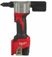 Аккумуляторный заклепочник Milwaukee M12 BPRT-201X, с АКБ 2 Ач и ЗУ, в кейсе, 4933464405