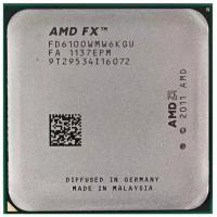 Процессор AMD FX-6100 Zambezi (2011), 6C/6T, 3300MHz TDP-95 Вт SocketAM3+ tray (OEM) (FD6100WMW6KGU)