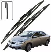 Дворники Toyota Corolla (10) E150 Тойота Королла Е150 седан 2006 2007 2008 2009 2010 Щетки стеклоочистителя каркасные для автомобиля 650-350 2шт