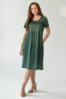 Платье Оптима Трикотаж, размер 56, зеленый
