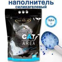 Силикагелевый наполнитель CAT AREA для кошачьего туалета, 3.8л